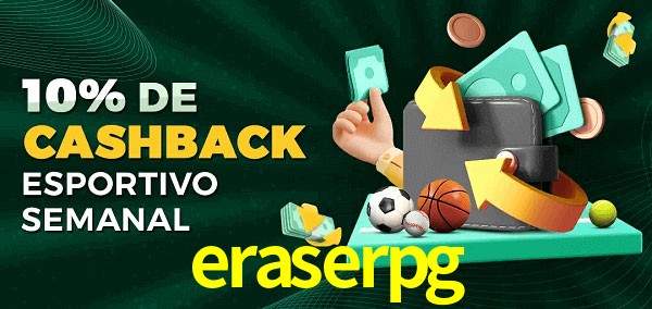 10% de bônus de cashback na eraserpg